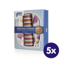 BIO-Baumwolle Windeln XKKO Organic 70x70 Old Times - Ginkgo 5x3er Pack (GH Packung)