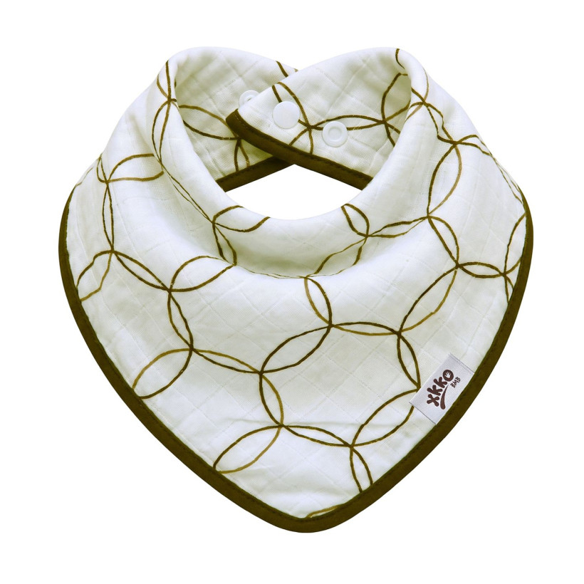 Kinderschal XKKO BMB - Natural Brown Circles 1 St.