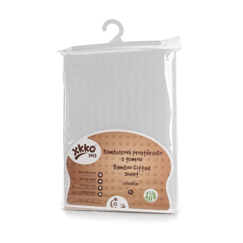 XKKO BMB 120x60 Babymatratzen Spannbezug - White