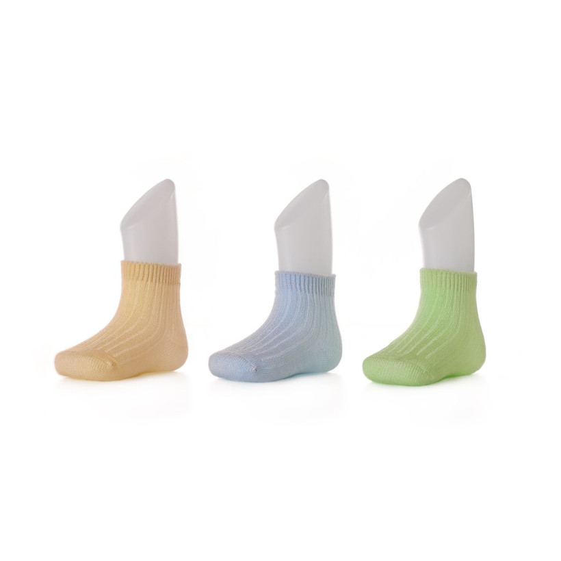 Bambussöckchen XKKO BMB - Pastels For Boys 12-24m 3 Paare