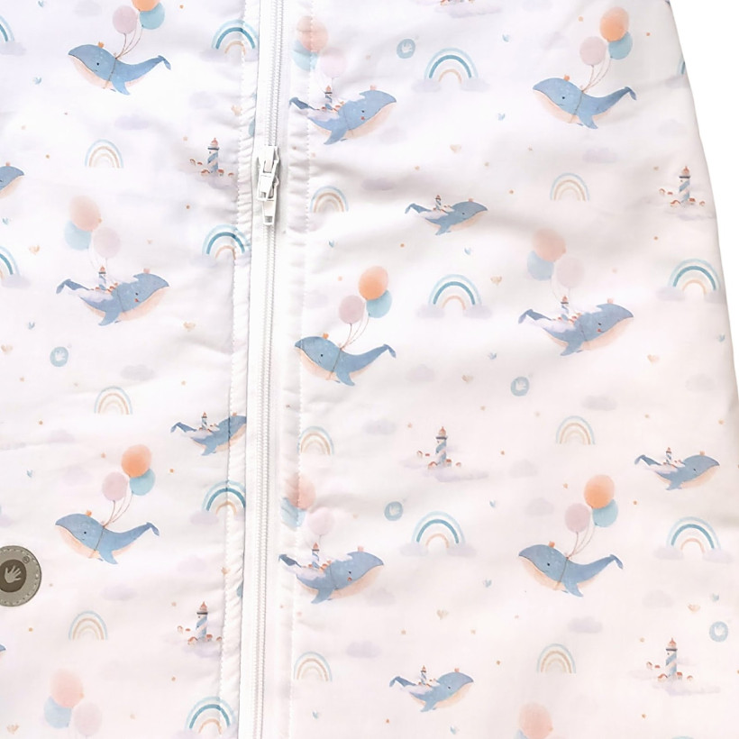 XKKO LUX Multifunktionaler Kinderschlafsack 2in1 - Sky Whale