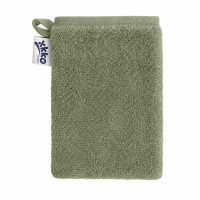 BIO baumwollefrotteewaschlappen XKKO Organic - Granite Green 1St.