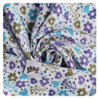 XKKO BMB Bambus Musselinwickeltuch 120x120 - Flowers&Birds Boys 1St.