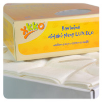 Baumwollwindeln XKKO LUX ECO 80x80 - Natural 10er Pack