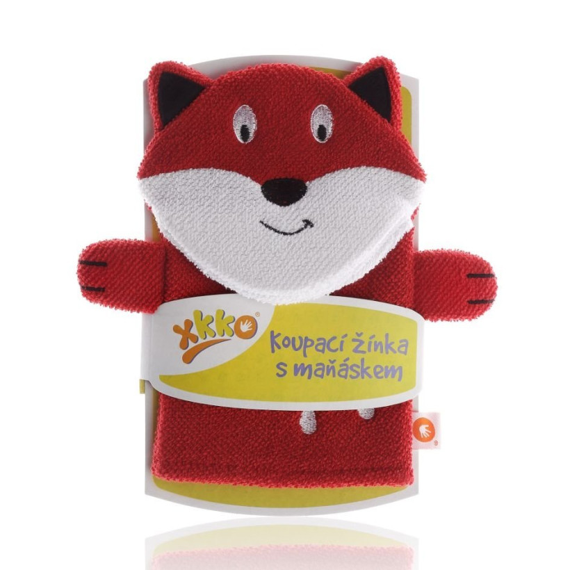 XKKO Waschlappe mit Handpuppe (BA) - Fox 12x1St. (GH Packung)