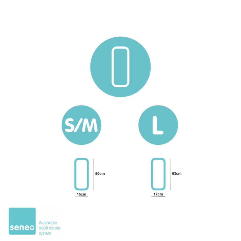SENEO Zusätzliche Saugeinlagen Terry - 2St. Grösse L
