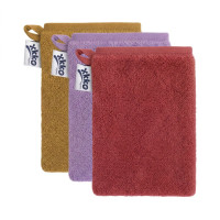 BIO baumwollefrotteewaschlappen XKKO Organic - Mesa Rose MIX