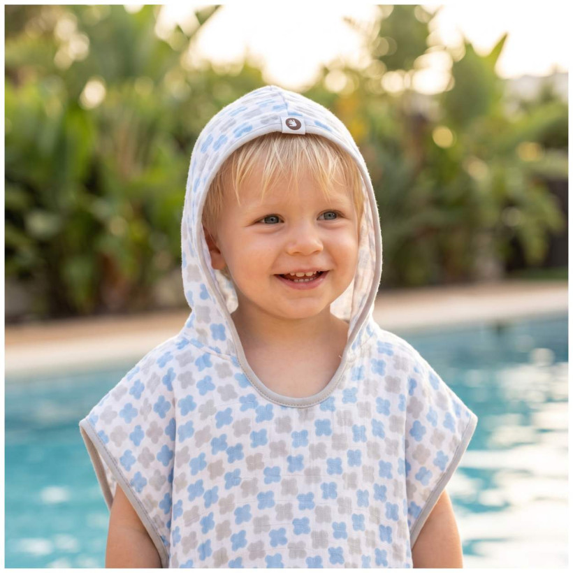 Bambus-Poncho XKKO BMB - Cross Baby Blue
