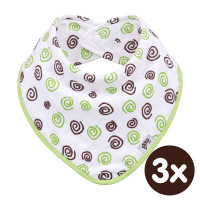 Kinderschal XKKO BMB - Lime Spirals 3x1 St. (GH packung)