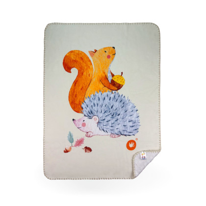 Spanische Babydecke XKKO LUX 75x100 - Squirrel