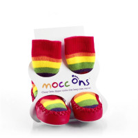 Mocc Ons Hüttenschuhe - Rainbow Größe 6-12m
