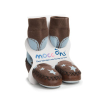 Mocc Ons Hüttenschuhe - Cow Boy Größe 18-24m