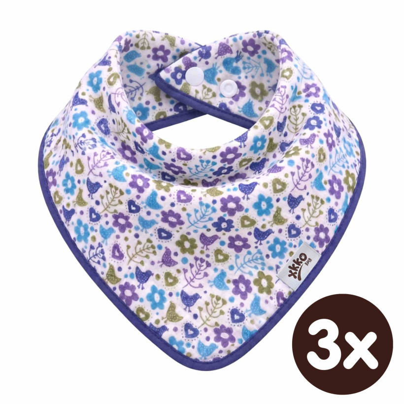 Kinderschal XKKO BMB - Flowers&Birds Boys 3x1 St. (GH packung)