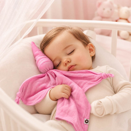 XKKO BMB Bambus-Schnuffeltuch - Baby Pink