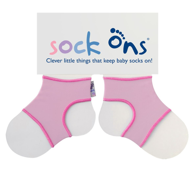 Sock Ons Sockenhalter Classic - Baby Pink Größe 6-12m 1 Paar