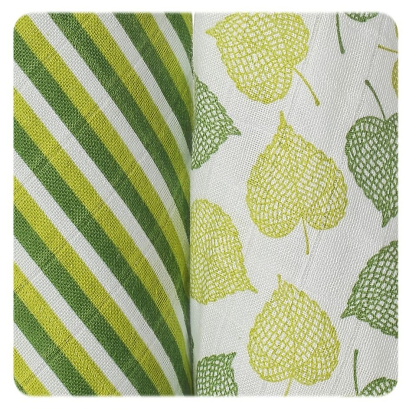 BIO-Baumwolle Windeln XKKO Organic 70x70 Old Times - Linden 5x3er Pack (GH Packung)