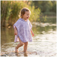 Bambus-Poncho XKKO BMB Safari - Lavender Aura
