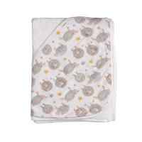 Bambusfrotteebadetuch mit Kapuze XKKO BMB 90x90 - Dreamy Sheeps 5x1St. (GH Packung)