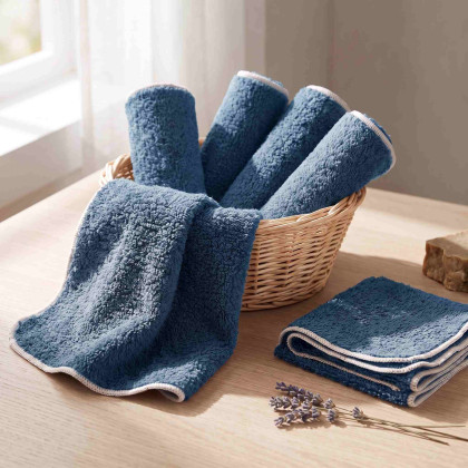 BIO baumwollefrotteetücher XKKO Organic 21x21 - Mountain Spring 6er Pack