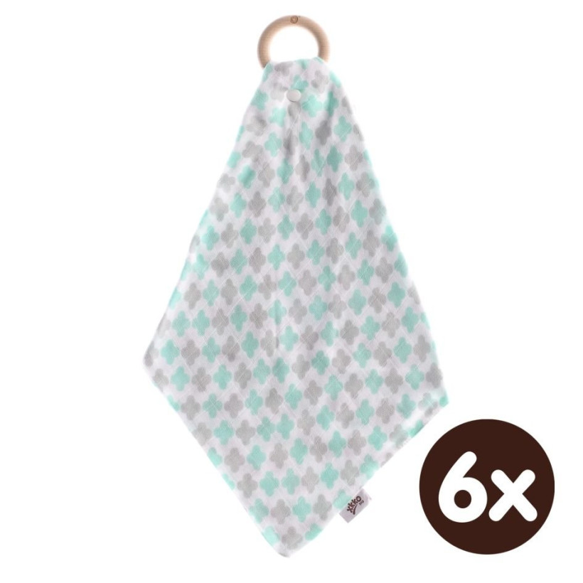 XKKO BMB Beissring mit Windel - Mint Cross 6x1er Pack (GH Pack)