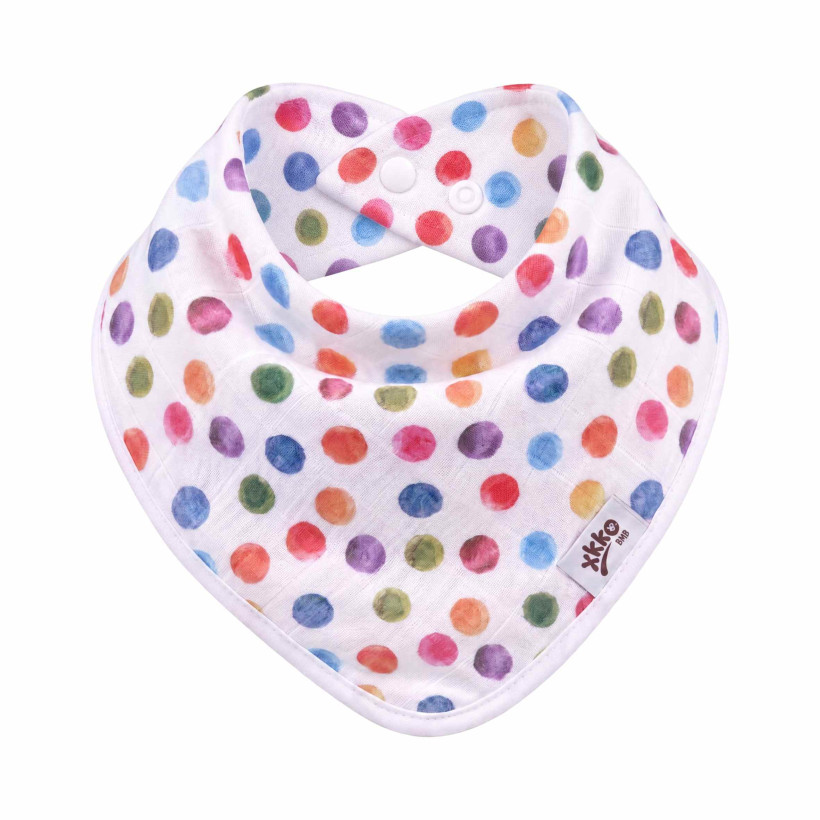 Kinderschal XKKO BMB Digi - Watercolour Polka Dots 1St.