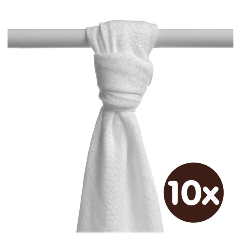 XKKO BMB  Windeltücher 90x100 - White 10x1St.(GH packung)