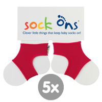 Sock Ons Sockenhalter Bright - Red 5x1 Paar (GH Packung)