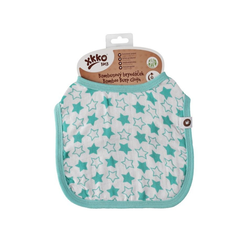 XKKO BMB Kinderlätzchen - Little Stars Turquoise