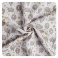 Bambusfrotteebadetuch mit Kapuze XKKO BMB 90x90 - Dreamy Sheeps 5x1St. (GH Packung)