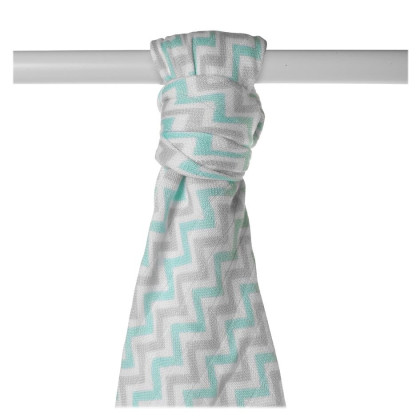 XKKO BMB  Windeltücher 90x100 - Mint Chevron 1St.