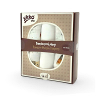 XKKO BMB Musselin Bambuswindeln 70x70 Digi - Bear Family 3er Pack