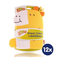 XKKO Waschlappe mit Handpuppe (BA) - Giraffe 12x1St. (GH Packung)