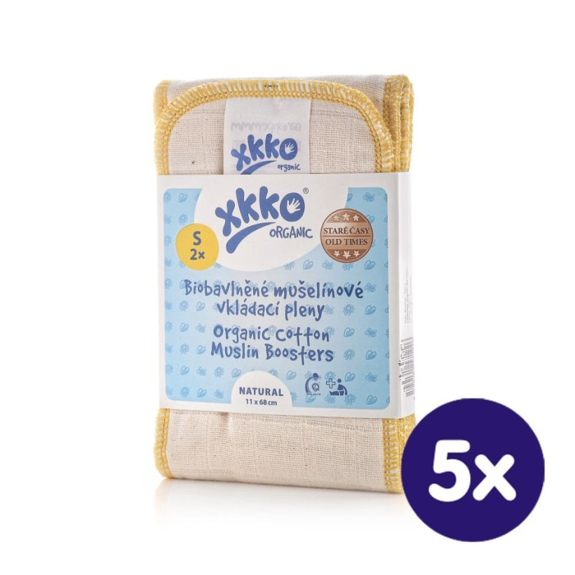 XKKO Organic Old Times Booster - Natural Grosse S 5x2er Pack (GH Pack)