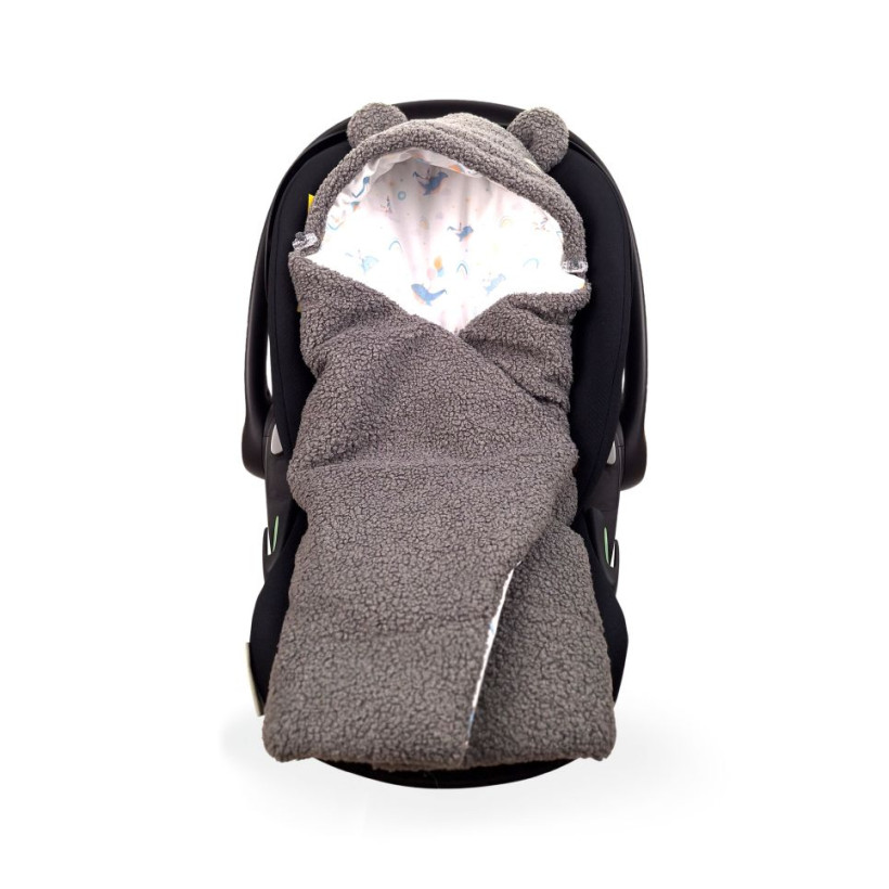 XKKO LUX Winter Fußsack für den Auto-Kindersitz - Sky Whale