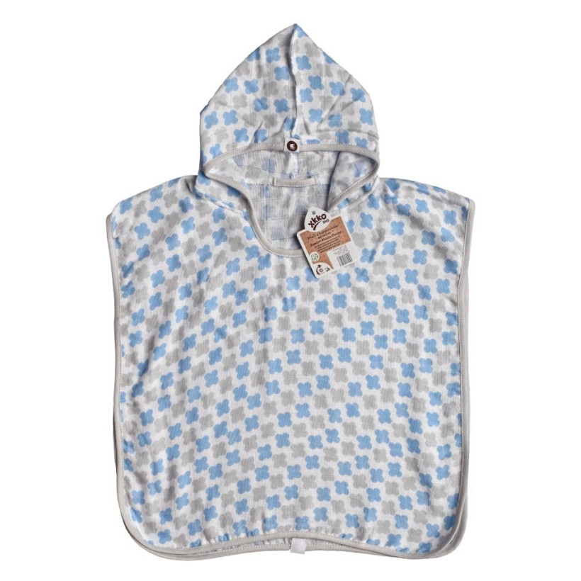 Bambus-Poncho XKKO BMB - Cross Baby Blue Grosse 2