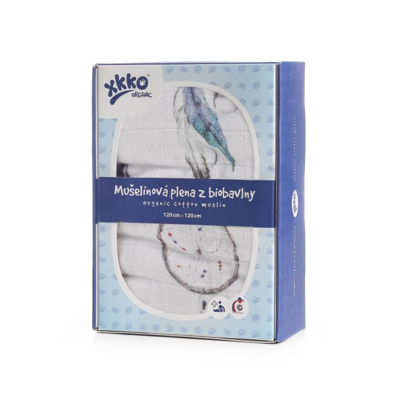 XKKO Organic Bio-Baumwolle Windel 120x120 - Dream Catcher 5x1er Pack (GH Packung)