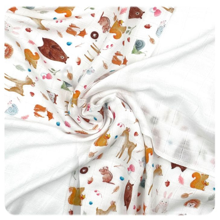 XKKO BMB Bambuswindeln 30x30 Digi - Wild Forest MIX 9er Pack