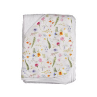 Bambusfrotteebadetuch mit Kapuze XKKO BMB 90x90 - Summer Meadow 5x1St. (GH Packung)