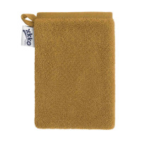 BIO baumwollefrotteewaschlappen XKKO Organic - Honey Mustard 1St.