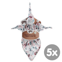 XKKO BMB Bambus-Schnuffeltuch - Flowers&Birds Girls 5x1St. (GH Packung)