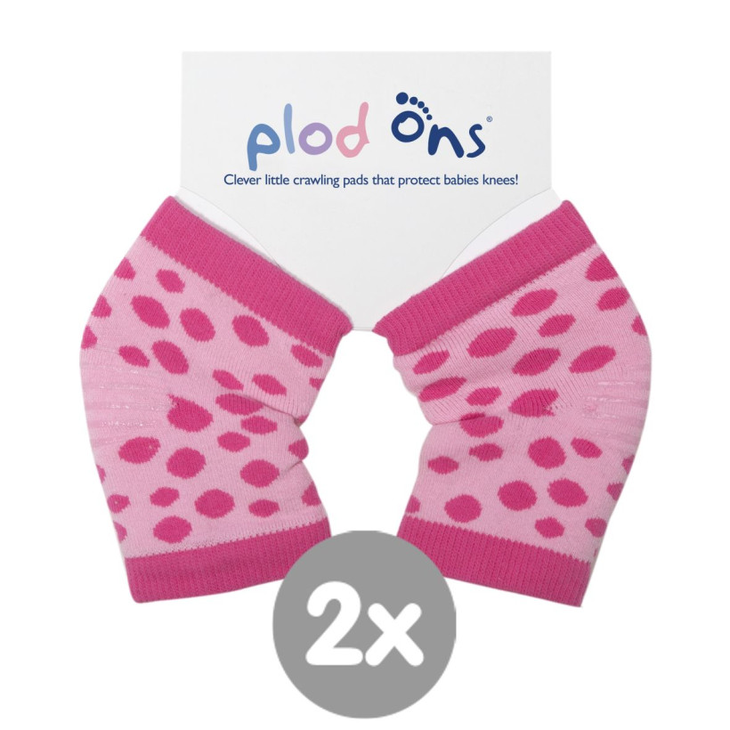 Plod Ons Knieschoner - Pink Spot 2x1 Paar (GH Packung)