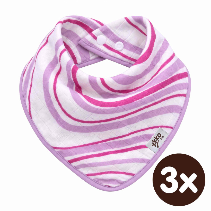 Kinderschal XKKO BMB - Lilac Waves 3x1 St. (GH packung)