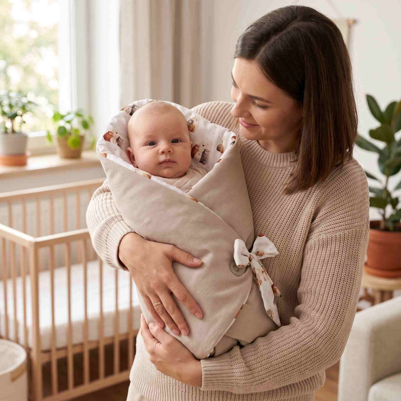 Baumwolltüte XKKO LUX mit Kokosfüllung - Bear Family