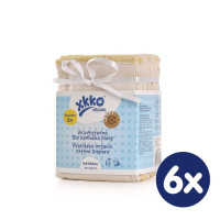 XKKO Organic Faltwindeln (4/6/4) - BirdEye Newborn Natural 6x6er Pack (GH packung)