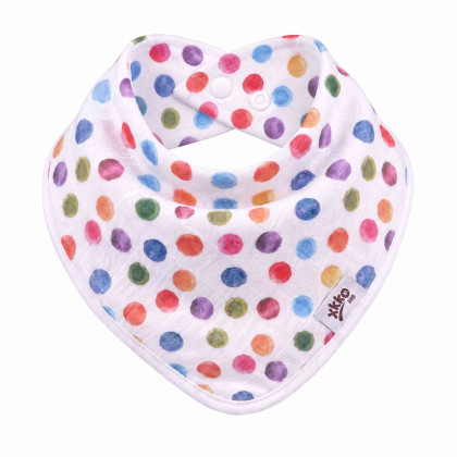 Kinderschal XKKO BMB Digi - Watercolour Polka Dots 1St.