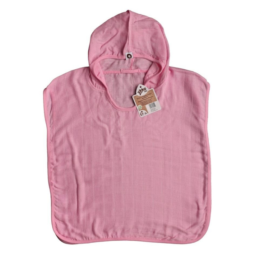Bambus-Poncho XKKO BMB - Baby Pink Grosse 1