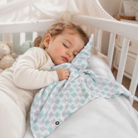 XKKO BMB Bambus-Schnuffeltuch - Mint Cross