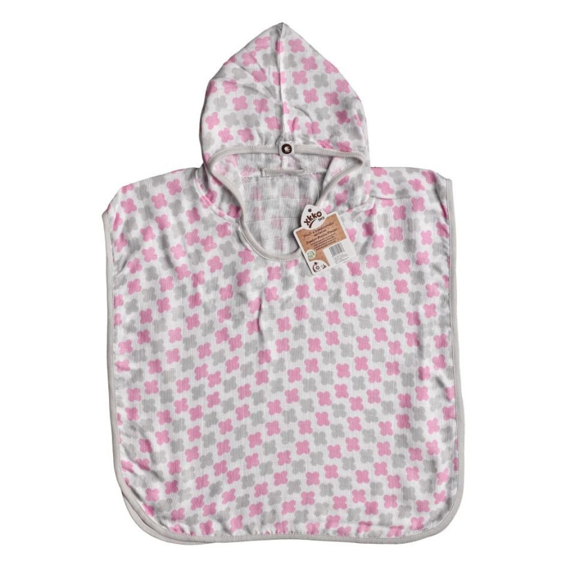 Bambus-Poncho XKKO BMB - Cross Baby Pink Grosse 1
