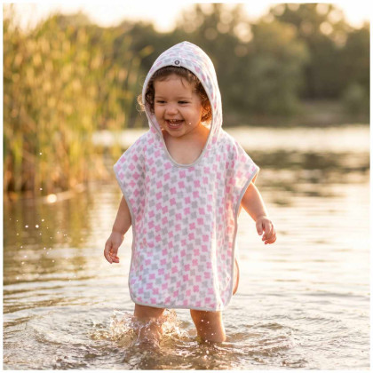 Bambus-Poncho XKKO BMB - Cross Baby Pink