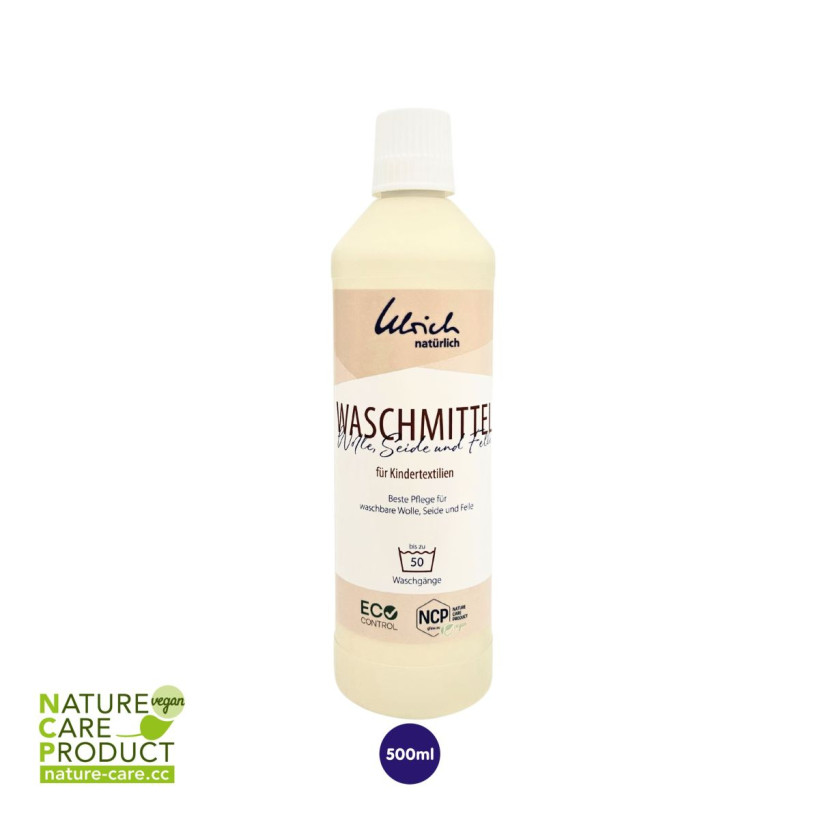 Waschmittel Wolle, Seide und Felle für Kindertextilien - 500ml